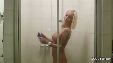 hot mother caught stranger from shower and get a hard fuck