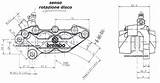 Brembo Pinza Caliper 40mm Pads Disegno Interasse Quotato Freno Brake Axial Meccaniche Parti sketch template