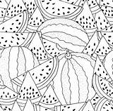 Watermelon Coloring Depositphotos St3 Watermelons Oval sketch template