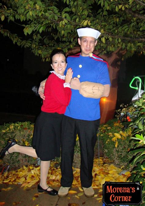couples diy popeye and olive oyl costumes really awesome costumes
