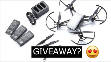 dji tello drone giveaway youtube