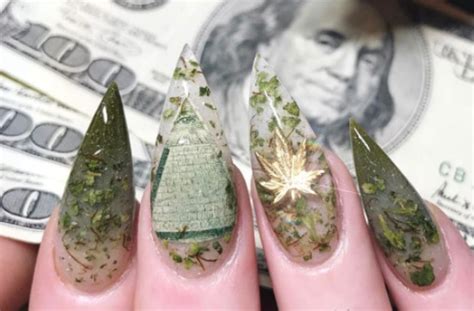Weed Nails Are The Hottest New Trend You Can Never Wear To An Airport