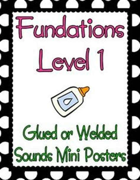 fundations glued sounds mini posters level