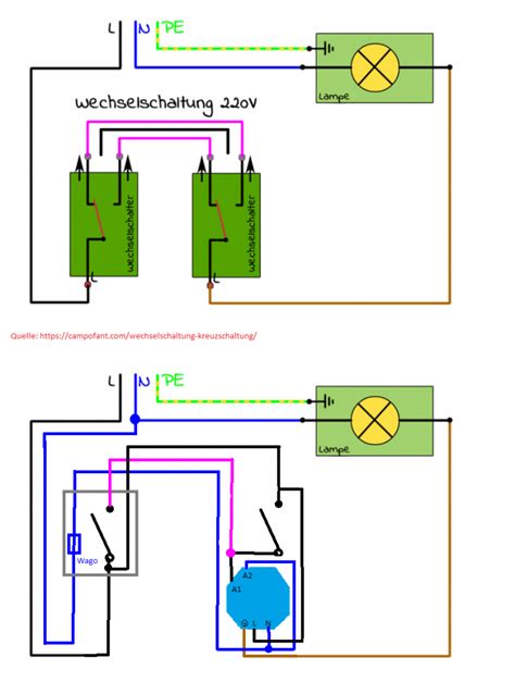wechselschaltung einfache zeichnung wiring diagram