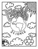 Kids Earth Coloring Pages Sciences sketch template