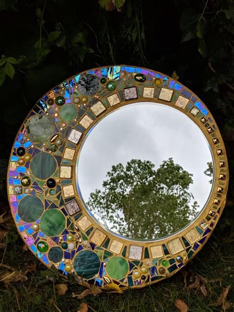 stained glass mirror mosaic mirror circular mosaic mirror wall