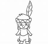 Coloring Indian Little Book Indians Nnnn Colored Coloringcrew Color sketch template