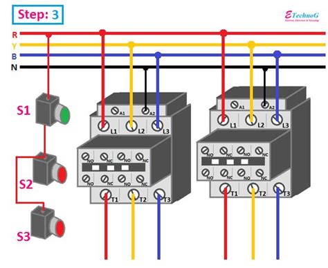 contactor interlocking circuit  wiring diagram etechnog   circuit interlock wire