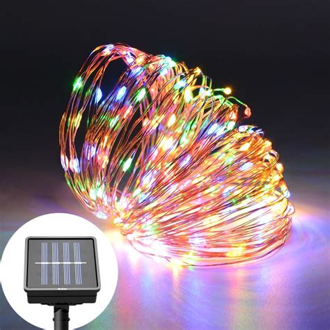 solar rechargeable led holiday lights fairy outdoor solar
