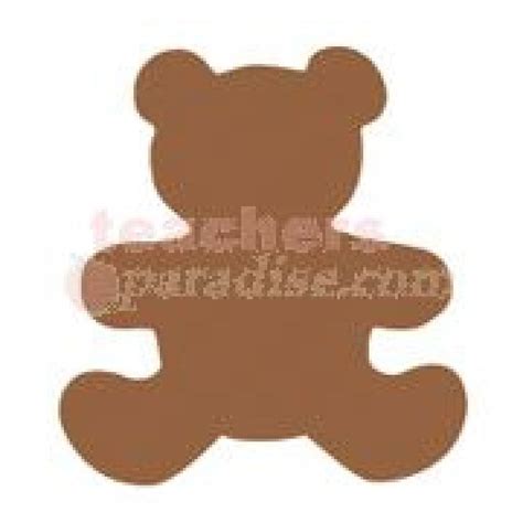teachersparadisecom bear mini cut outs single design brown  pack