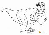 Dinosaur Outline Coloring Pages Color Getcolorings sketch template