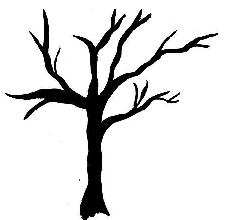 winter tree outline clipart