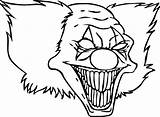 Clown Scary Face Evil Drawing Cool Drawings Coloring Pages Mouth Girl Killer Draw Clowns Horror Color Clipartmag Circus Posse Insane sketch template