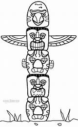 Totem Pole Coloring Pages Animals Clipart Animal Native Kids American Poles Cool2bkids Printable Alaska Template Templates Zoo Sheets Printables Craft sketch template