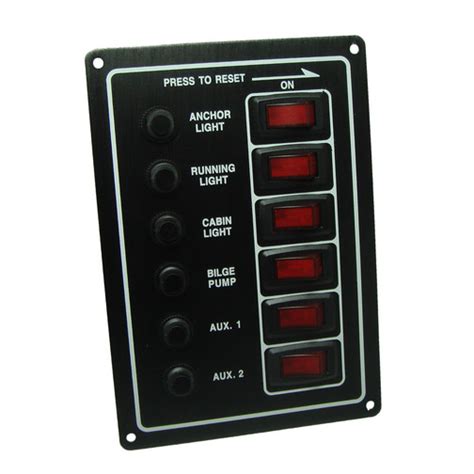 circuit breaker switch panel sheridan marine