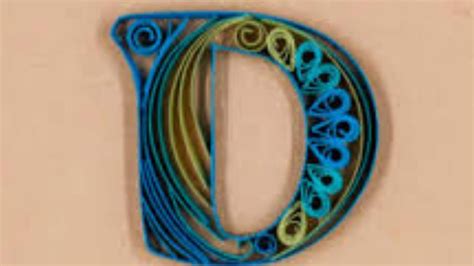 types  letter  quilling youtube