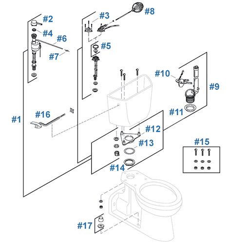 replacement parts  kohler barrington toilets