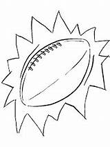 Football Coloring Pages Sports Kids Pattern Template Afl Printable Sheets Print Google sketch template