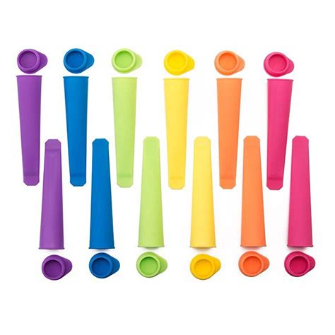 vancool set of 12 popsicle molds silicone tubes ice pop