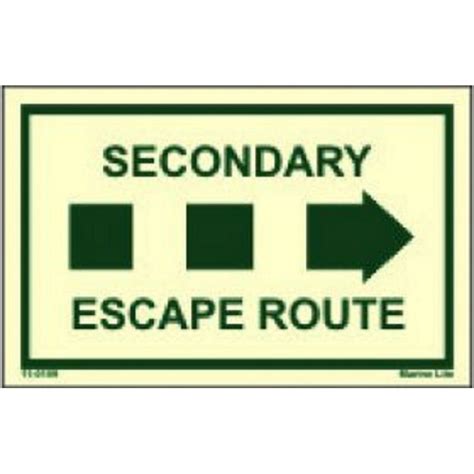 secondary escape route  xcm photvin imo sign