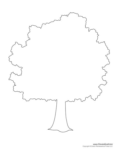 tree templates tree printables