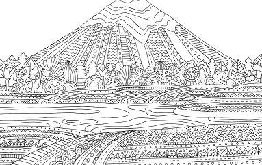 mountains coloring pages coloringpagesonlycom