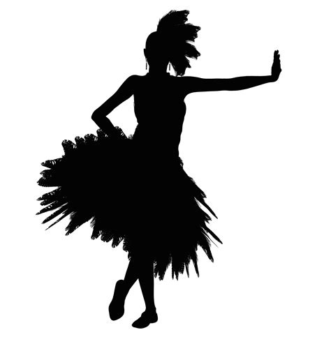 dancing girl silhouette  stock photo public domain pictures