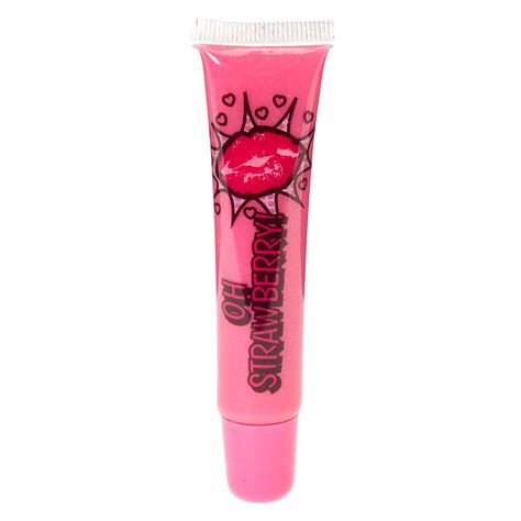 strawberry flavored lip balm tube claires