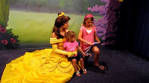meeting princess belle in town square theater meet and greet magic