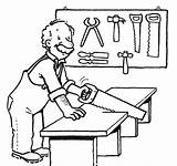 Carpenter Coloring Pages Carpentry Drawing Jobs 為孩子的色頁 Getdrawings Popular sketch template