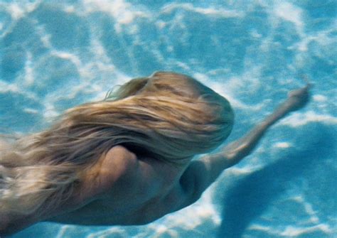 blue diving hair mermaid swimming underwater image