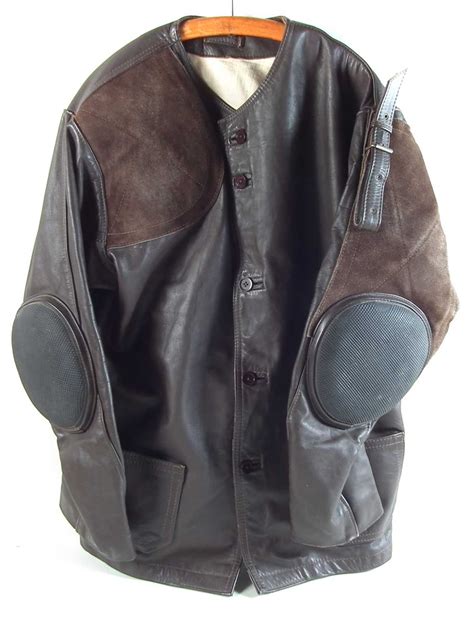 lot  leather shooting jacket