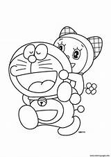 Doraemon Coloring Pages Cartoon Print Printable Book sketch template