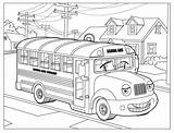 Autobuz Plansa Colorat Clopotel sketch template
