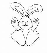 Bunny Clipart Rabbit Drawing Clip Feet Foot Easter Wikiclipart Getdrawings Gif Clipground Pixgood sketch template