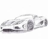 Koenigsegg Agera Draw Deviantart sketch template