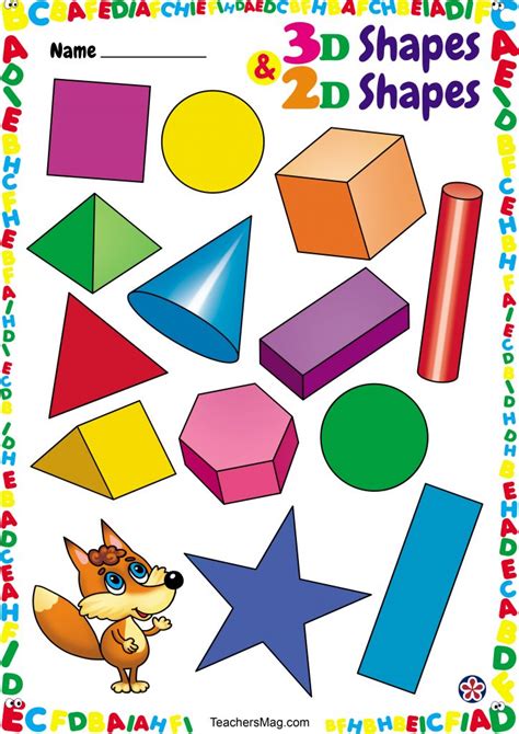 shape focused worksheets  preschool students  teachersmagcom