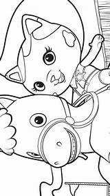Callie Coloring Pages Sherrif Kids Sparky Fun sketch template
