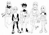 Coloring Titans Teen Pages Printable Raven Kids Starfire Print Colouring Coloring4free Robin Super Cartoon Dc Go Titan Color Superhero Characters sketch template