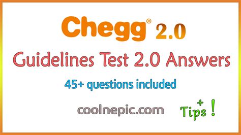 chegg guidelines test   questions   coolnepic