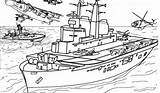 Battleship Destroyer sketch template