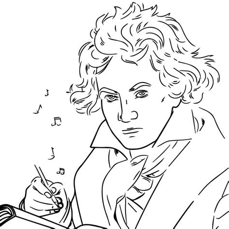 printable beethoven coloring pages  adults kendalaxmoss