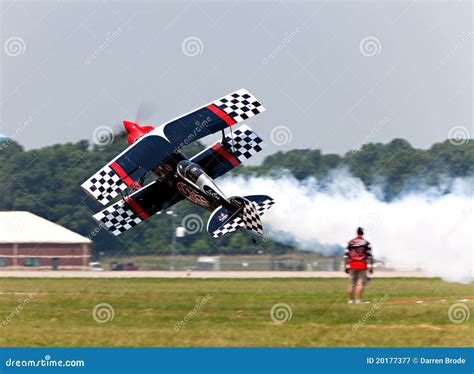 stunt plane editorial photography image