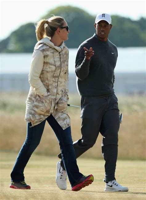 Lindsey Vonn Followed Tiger Woods During British Open Practice Round