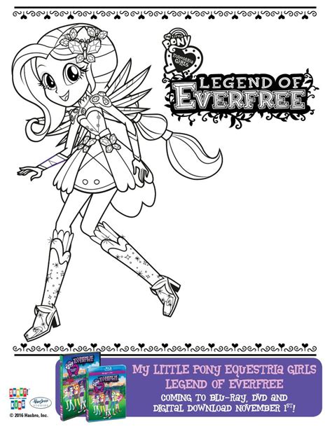 pony equestria girls everfree coloring page kids
