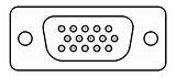 Vga Pinout D15 sketch template