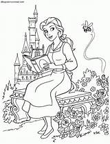 Princesas Bestia Malvorlagen Bela Leyendo Princesses Prinzessin Fera Malvorlage Ecosia sketch template
