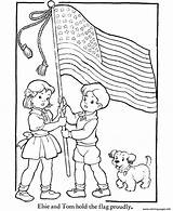 Coloring Flag Veterans Pages American Kids Flags Usa Color Printables Printable Girl 8bd2 Print Drawing Line Z31 Clipart Sheets Holding sketch template