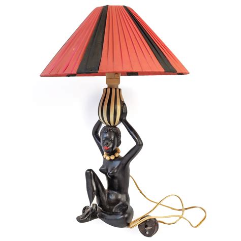 African Lady Lamp With Red And Lot 1125336 Allbids