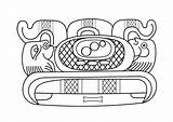Colorear Mayan Malvorlage Kleurplaat Glyphs Simbolo Glyph Educima Kleurplaten Schulbilder Stampare Clipartkey Educolor sketch template